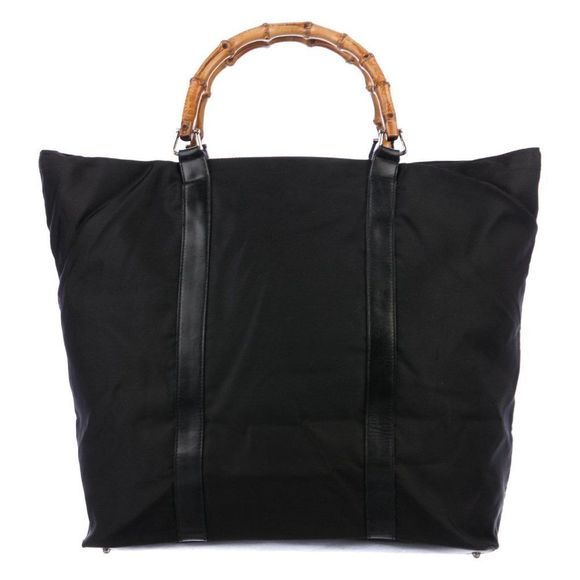 Gucci Woven Vintage Bamboo Tote - Picture 3 of 4